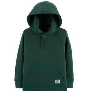 OshKosh Boys Thermal Hooded Henley Shirt